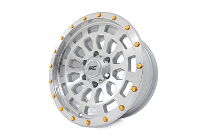 Rough Country 87 Series Wheel | Simulated Beadlock | Full Machine | 17x8.5 | 6x5.5 | +0mm