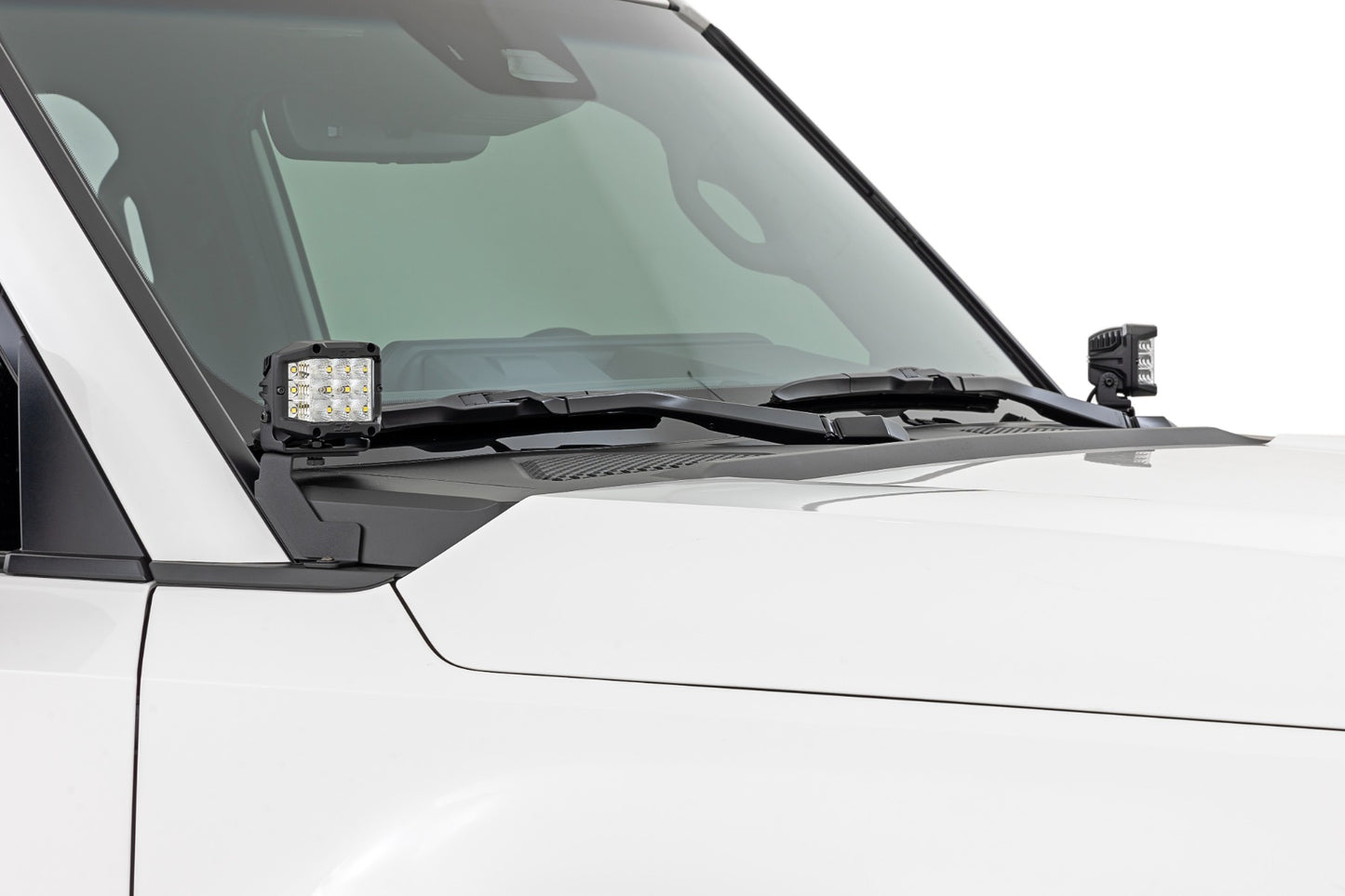LED Light Kit | Ditch Mount | 2" Black Pair | Flood | Toyota Land Cruiser (24-26)