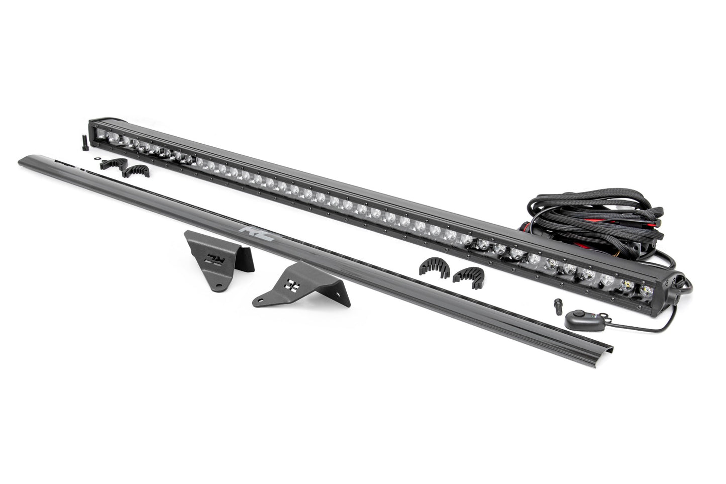 LED Light Kit | Upper Windshield | 40" Black Single Row | Ford Bronco (21-26)