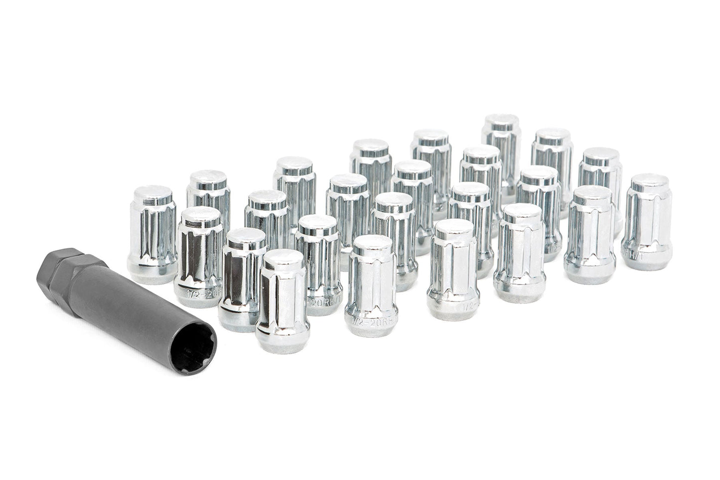 Lug Nut Set | M12x1.25 | 24 Qty | Chrome
