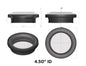 Turbo Screen Guard With Velocity Stack - 6" (Black)