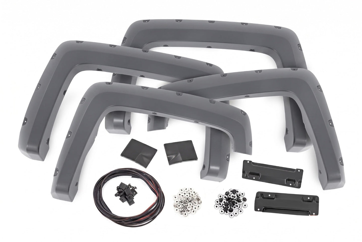 Pocket Fender Flares | 6'7" & 8' Bed | G1C Overcast | Chevy Silverado 1500 (14-18)/2500HD