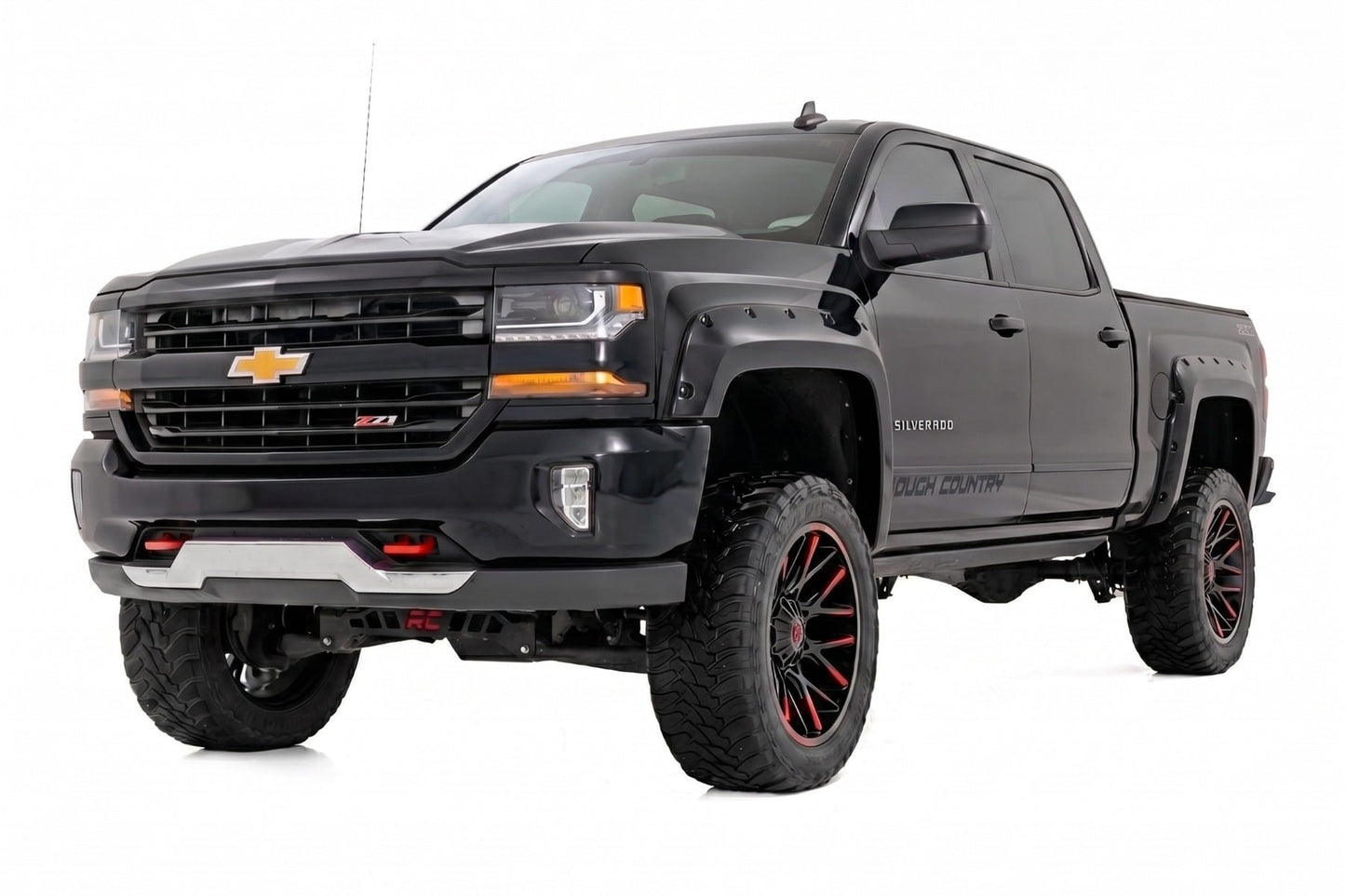 Pocket Fender Flares | 5'9" Bed | GB8 Mosaic Black | Chevy Silverado 1500 (14-18 & Classic)
