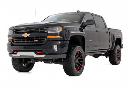 Pocket Fender Flares | 5'9" Bed | GB8 Mosaic Black | Chevy Silverado 1500 (14-18 & Classic)