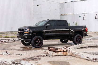 Pocket Fender Flares | 6'7" & 8' Bed | GB8 Mosaic Black | Chevy Silverado 1500 (14-18)/2500HD
