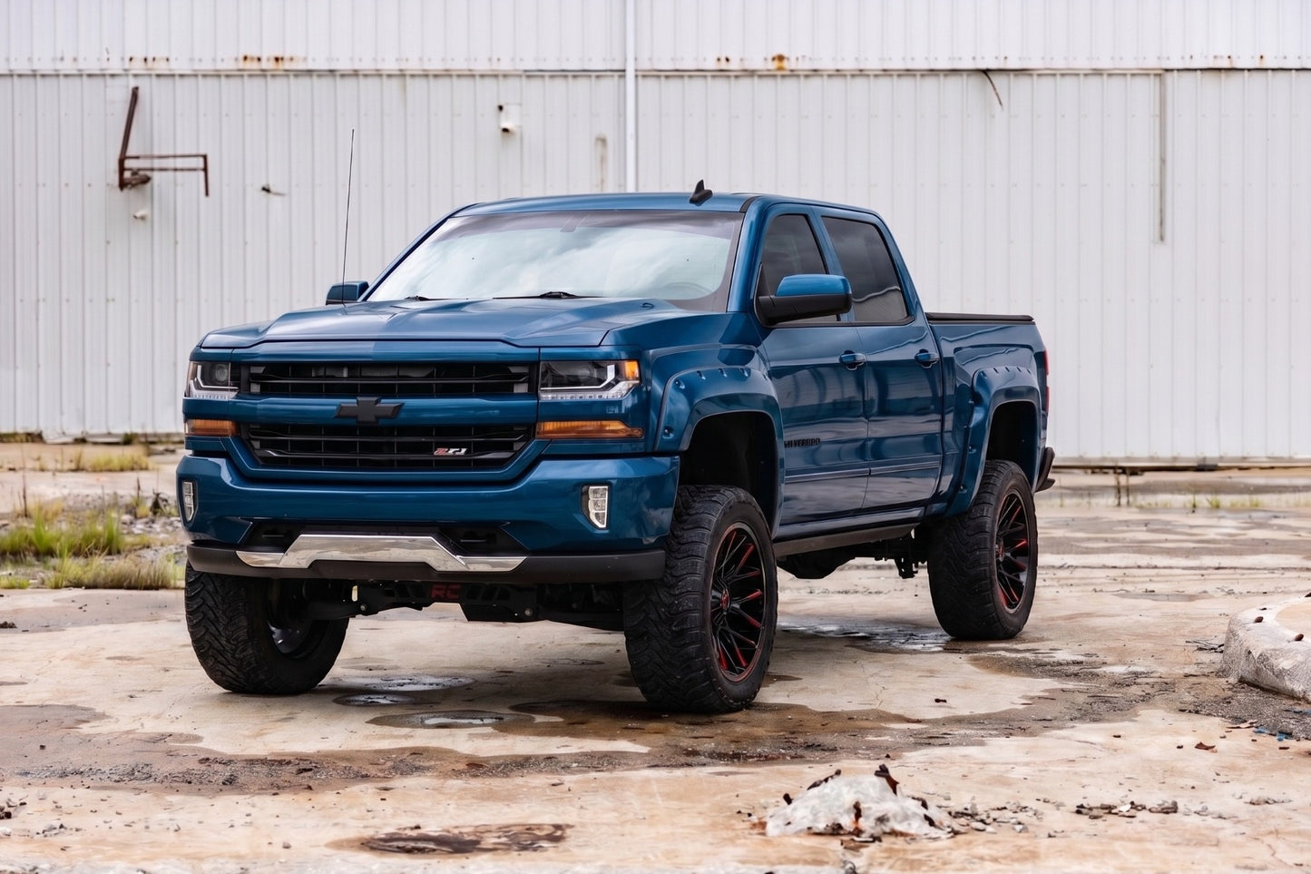 Pocket Fender Flares | 5'9" Bed | G1K Deep Ocean Blue | Chevy Silverado 1500 (14-18 & Classic)