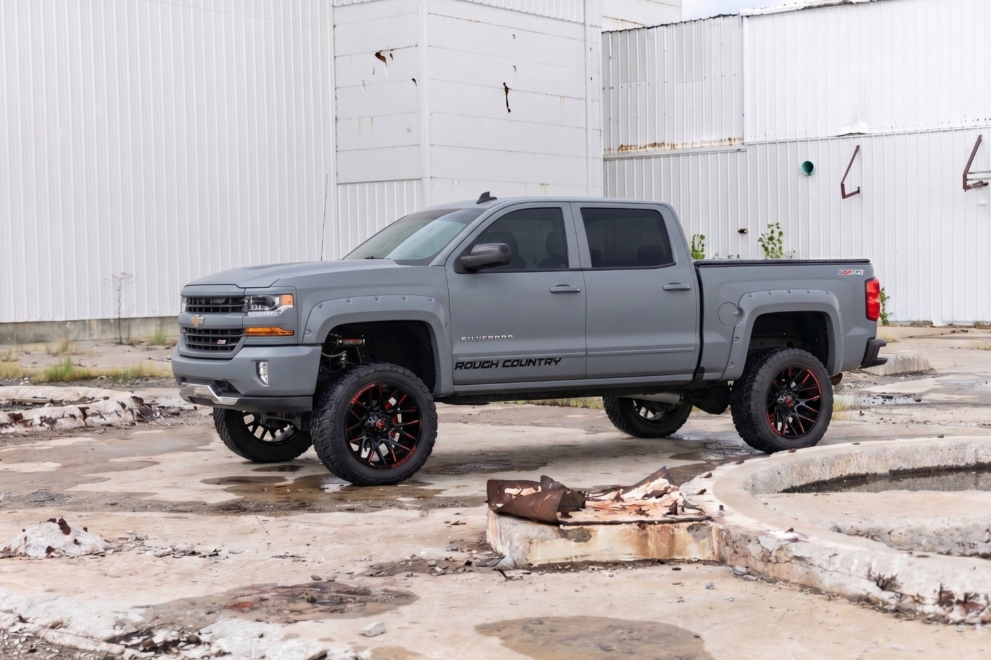 Pocket Fender Flares | 5'9" Bed | G1C Overcast | Chevy Silverado 1500 (14-18 & Classic)