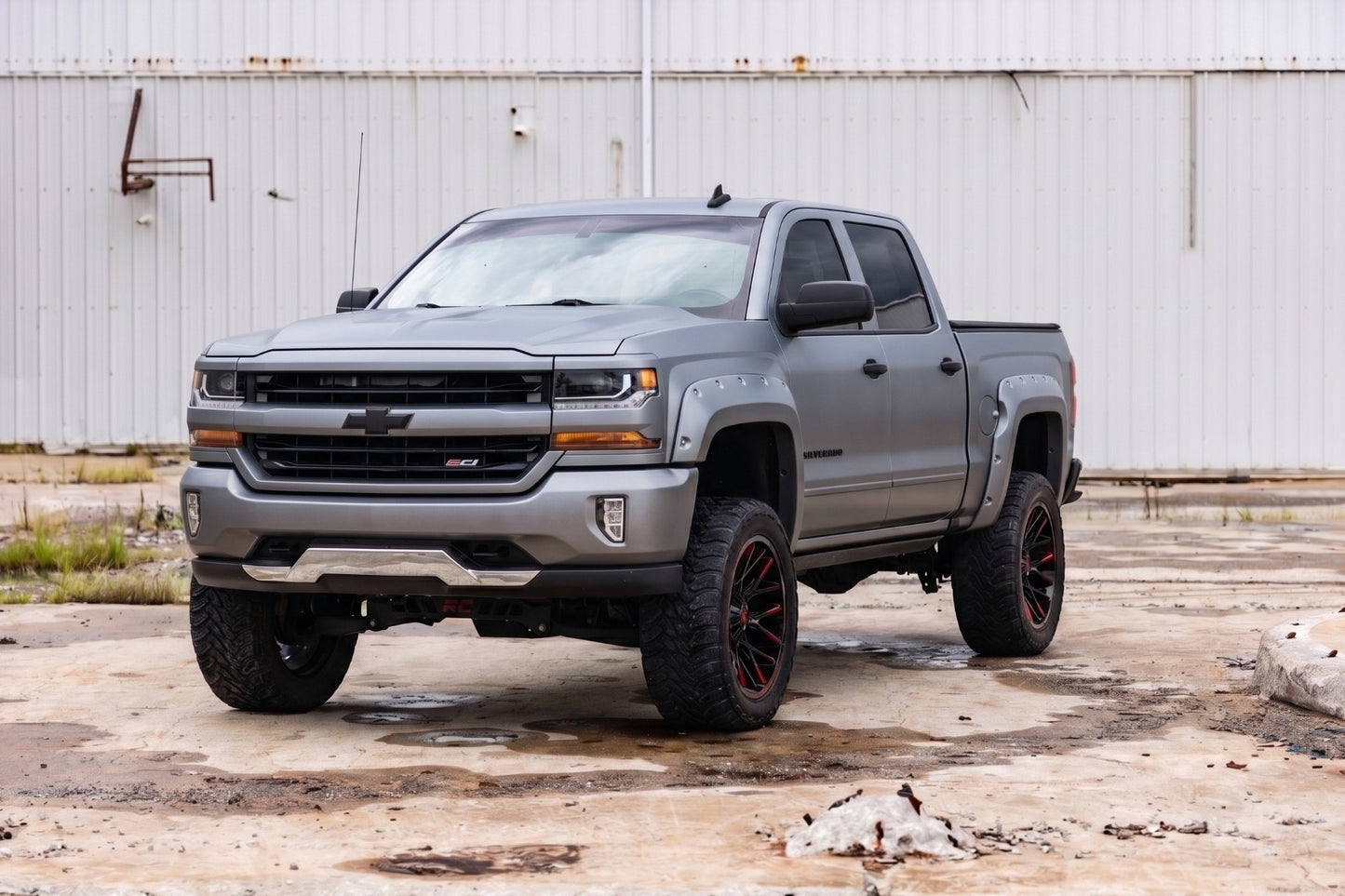 Pocket Fender Flares | 5'9" Bed | G9K Satin Steel | Chevy Silverado 1500 (14-18 & Classic)