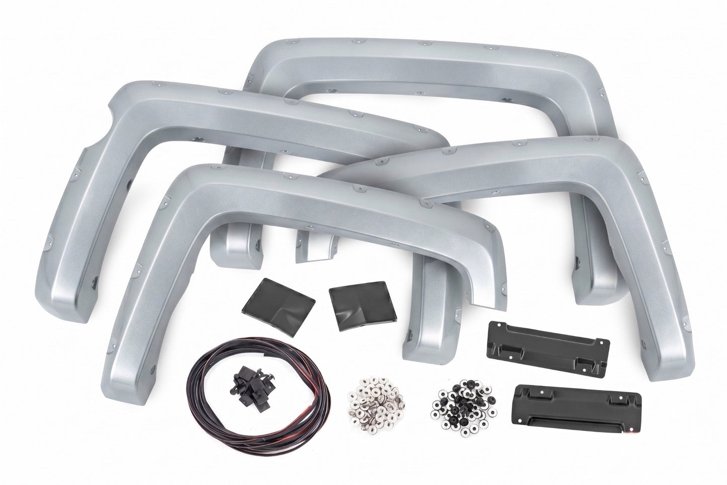 Pocket Fender Flares | 5'9" Bed | GAN Silver Ice Metallic | Chevy Silverado 1500 (14-18 & Classic)