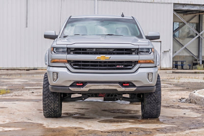 Pocket Fender Flares | 6'7" & 8' Bed | GAN Silver Ice Metallic | Chevy Silverado 1500 (14-18)/2500HD