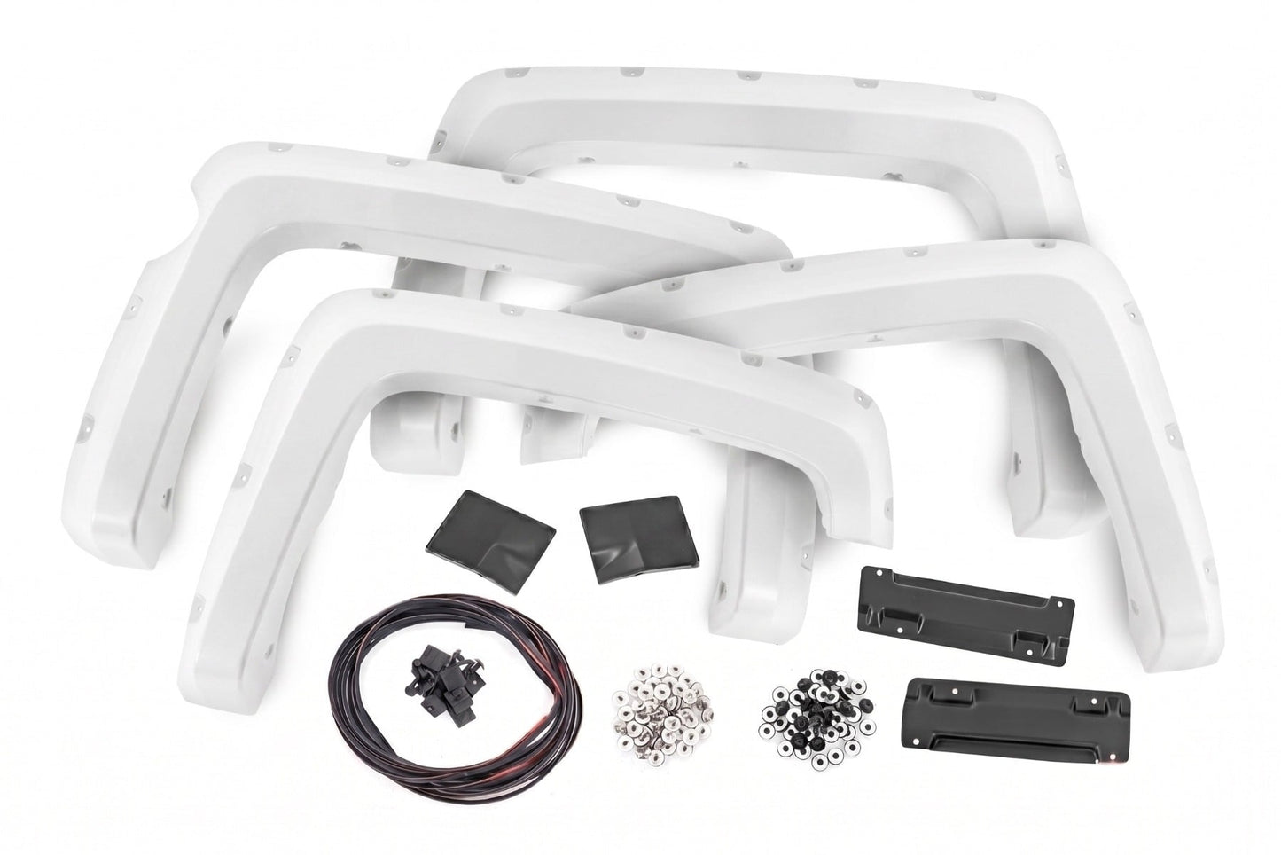 Pocket Fender Flares | 5'9" Bed | GAZ Summit White | Chevy Silverado 1500 (14-18 & Classic)