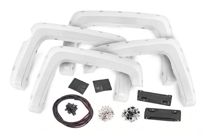 Pocket Fender Flares | 5'9" Bed | GAZ Summit White | Chevy Silverado 1500 (14-18 & Classic)
