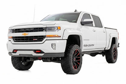 Pocket Fender Flares | 5'9" Bed | GAZ Summit White | Chevy Silverado 1500 (14-18 & Classic)