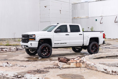 Pocket Fender Flares | 5'9" Bed | GAZ Summit White | Chevy Silverado 1500 (14-18 & Classic)