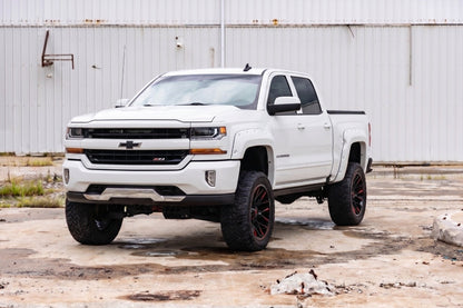 Pocket Fender Flares | 5'9" Bed | GAZ Summit White | Chevy Silverado 1500 (14-18 & Classic)