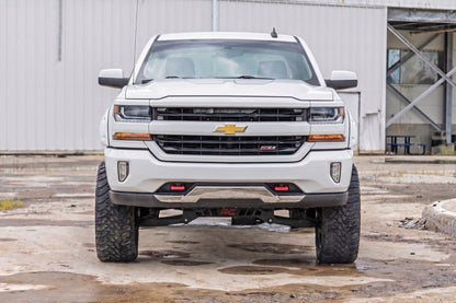 Pocket Fender Flares | 5'9" Bed | GAZ Summit White | Chevy Silverado 1500 (14-18 & Classic)
