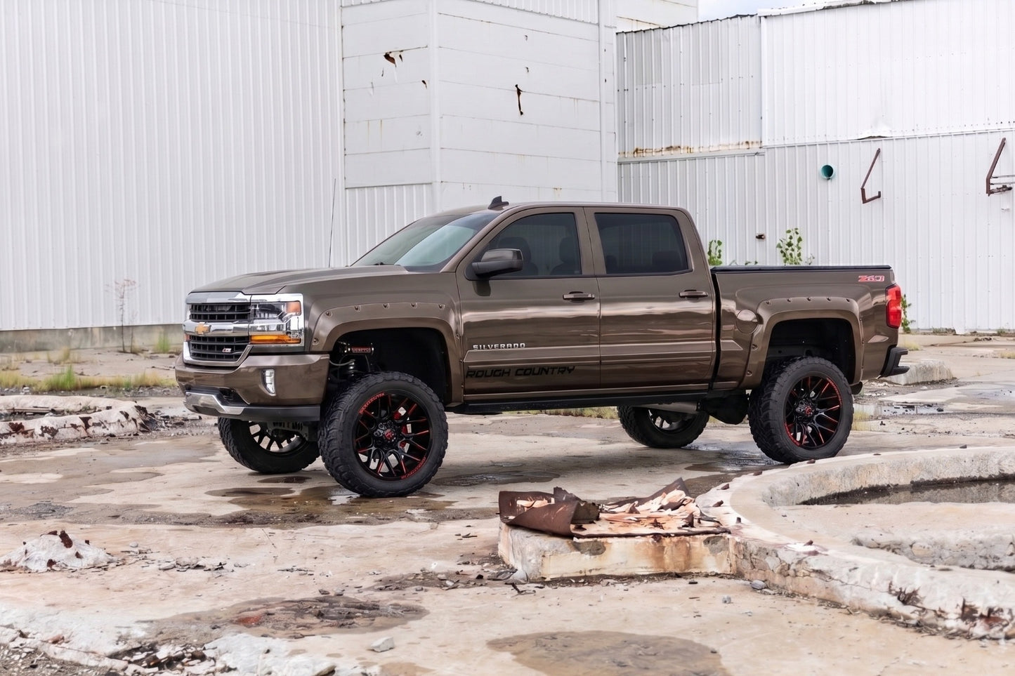 Pocket Fender Flares | 5'9" Bed | GXG Tungsten | Chevy Silverado 1500 (14-18 & Classic)