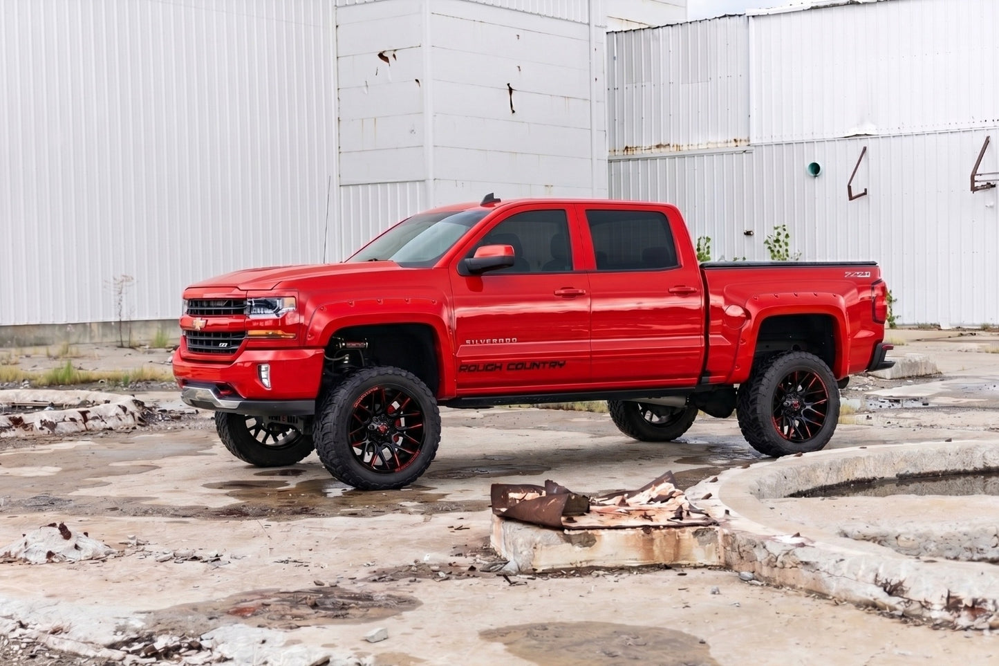 Pocket Fender Flares | 5'9" Bed | GCN Victory Red | Chevy Silverado 1500 (14-18 & Classic)