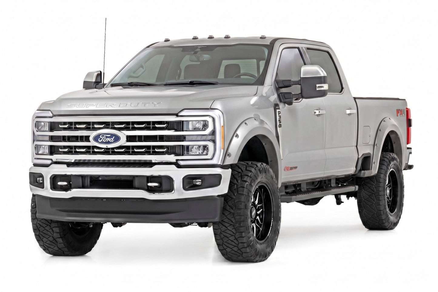 Pocket Fender Flares | JS Iconic Silver | Ford F-250/F-350 Super Duty (23-26)