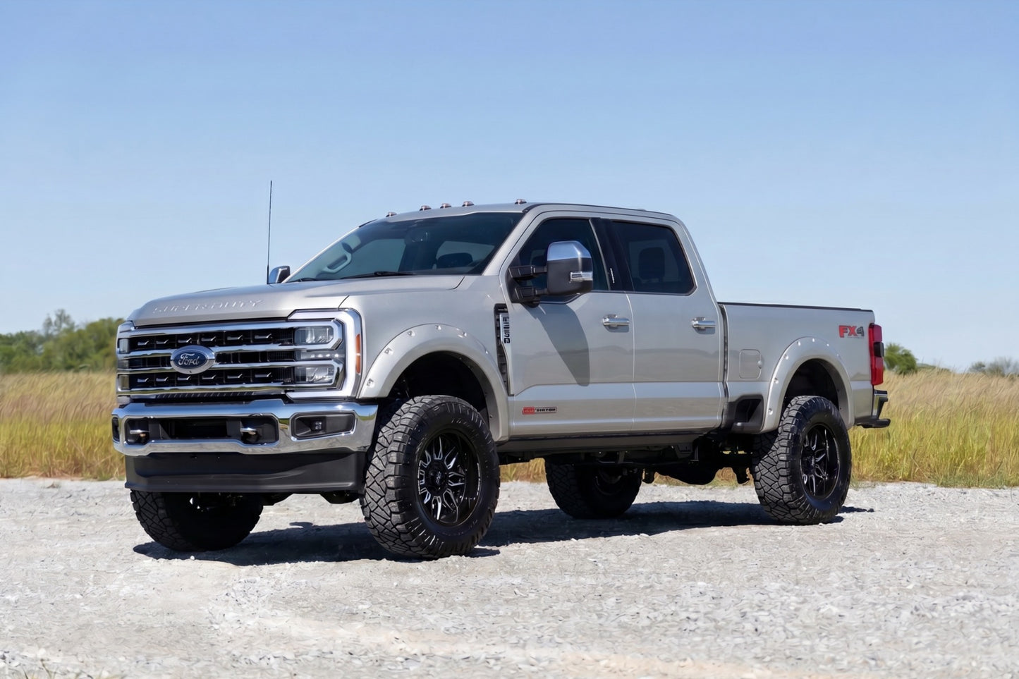 Pocket Fender Flares | JS Iconic Silver | Ford F-250/F-350 Super Duty (23-26)