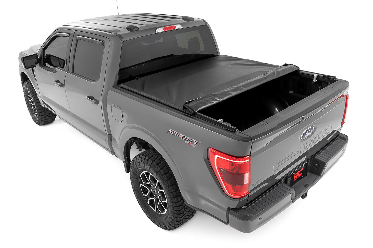 Soft Roll Up Bed Cover | 5'7" Bed | Ford F-150/F-150 Lightning/Raptor  (15-26)