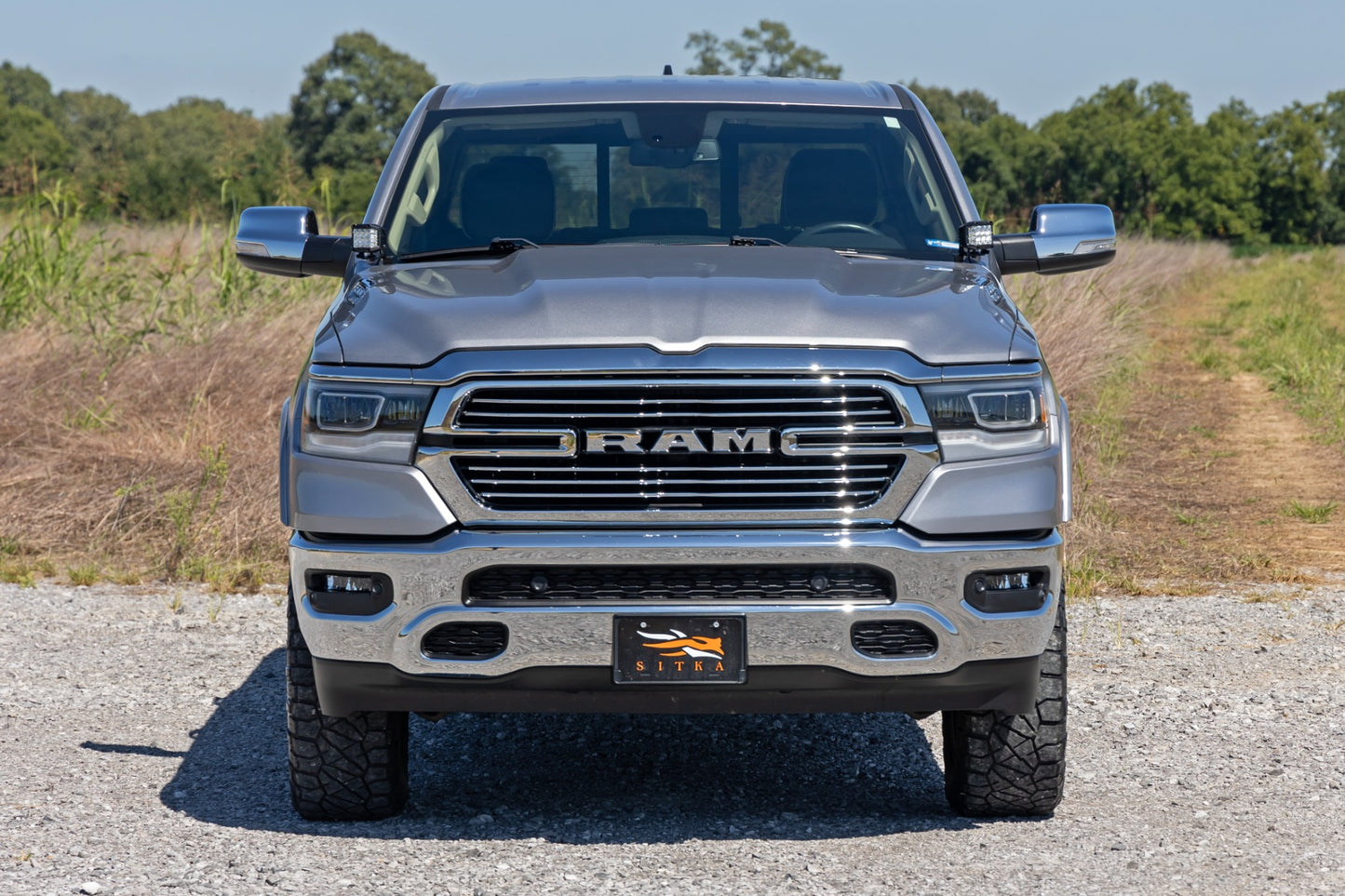 LED Light Kit | Ditch Mount | 2" Black Pair | Amber DRL | Ram 1500 (19-26)