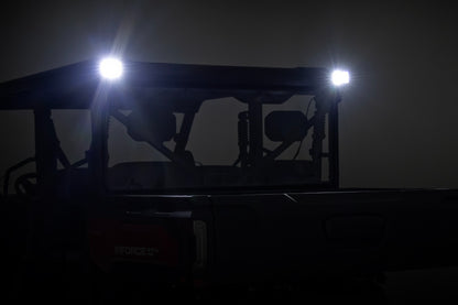LED Light Kit | Rear Mount | 2" Black Pair | White DRL | CFMOTO UFORCE U10 Pro