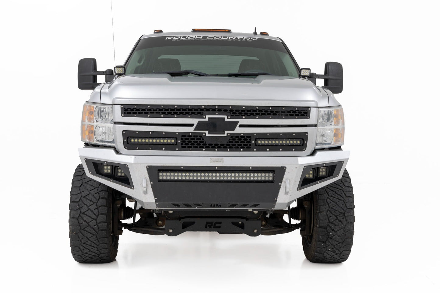 LED Light | Ditch Mount | 2" Black Pair | White DRL | Chevy 1500 (2007-2013)