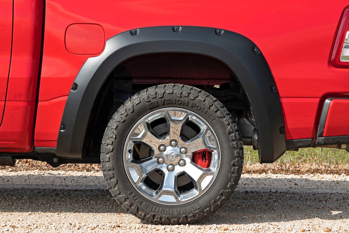 Caliper Covers | Rear | Red | Ram 1500 2WD/4WD (2019-2026)