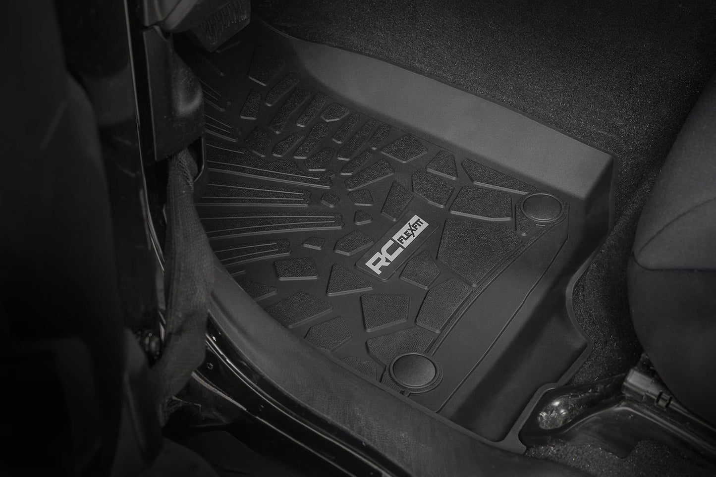 Flex Fit Floor Mats | FR | 4 Door | Jeep Wrangler Unlimited 4WD (2018-2026)
