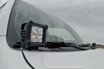 LED Light Kit | Ditch Mount | 2" Black Flood Pair | Toyota 4Runner (10-24)