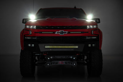 LED Light Kit | Ditch Mount | 2" Black Pair | Spot | Chevy Silverado 1500 (19-26)