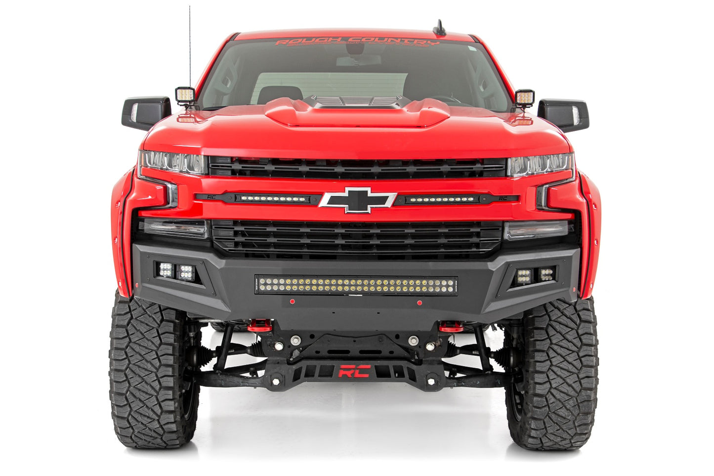 LED Light Kit | Ditch Mount | 2" Black Pair | Spot | Chevy Silverado 1500 (19-26)