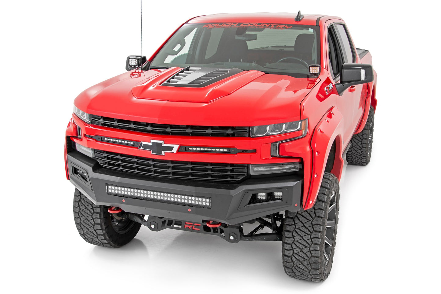 LED Light Kit | Ditch Mount | 2" Black Pair | White DRL | Chevy Silverado 1500 (19-26)