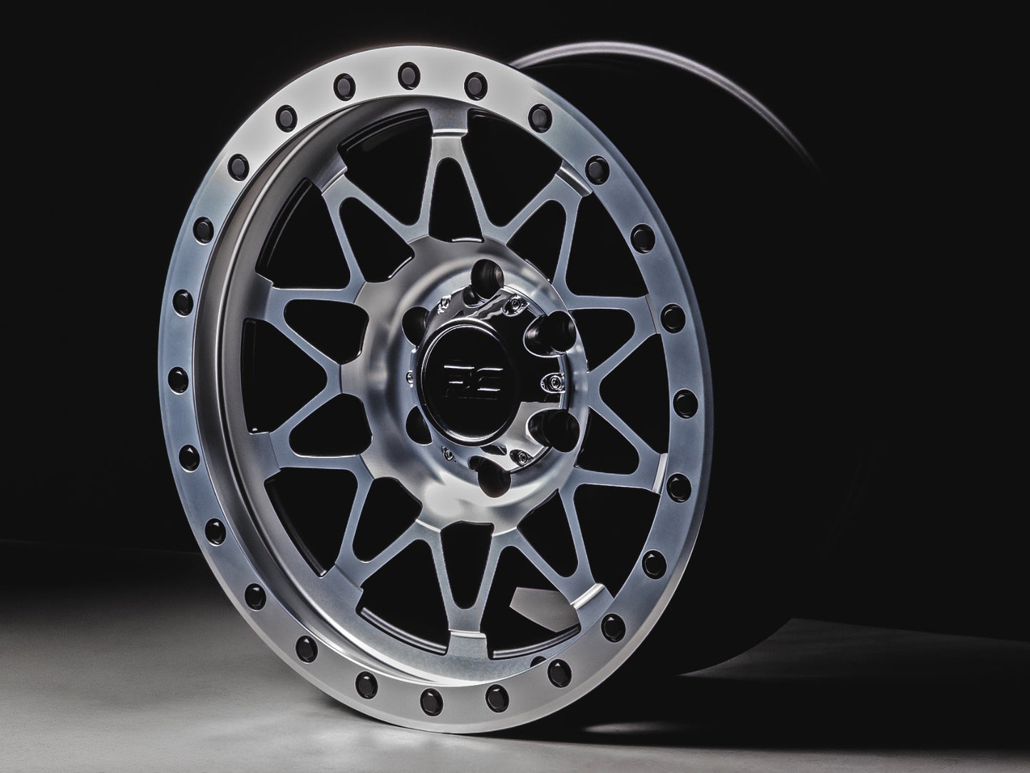 Rough Country 78 Series Wheel | Simulated Beadlock | Full Machine | 17x8.5 | 6x5.5 | +0mm