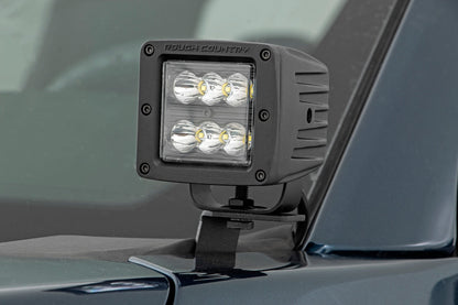 LED Light Kit | Ditch Mount | 2" Black Pair | Spot | Ford F-150 (15-26)/F-150 Lightning (22-26)