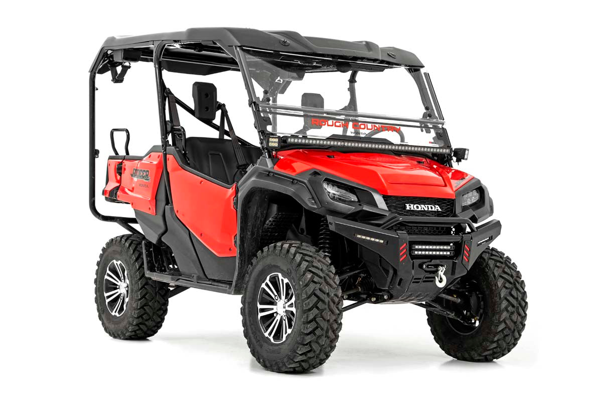 LED Light Kit | Cage Mount | 2" Black Pair | Amber DRL | Honda Pioneer 1000/Pioneer 1000-6