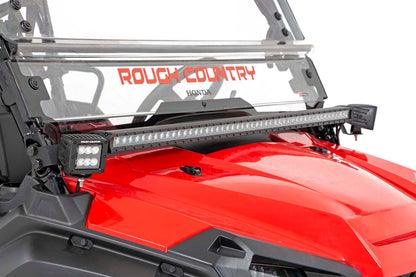 LED Light Kit | Cage Mount | 2" Black Pair | Amber DRL | Honda Pioneer 1000/Pioneer 1000-6