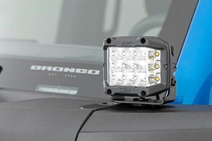 LED Light Kit | Ditch Mount | 2" Spectrum Pair | Spot Pattern | Ford Bronco (21-26)