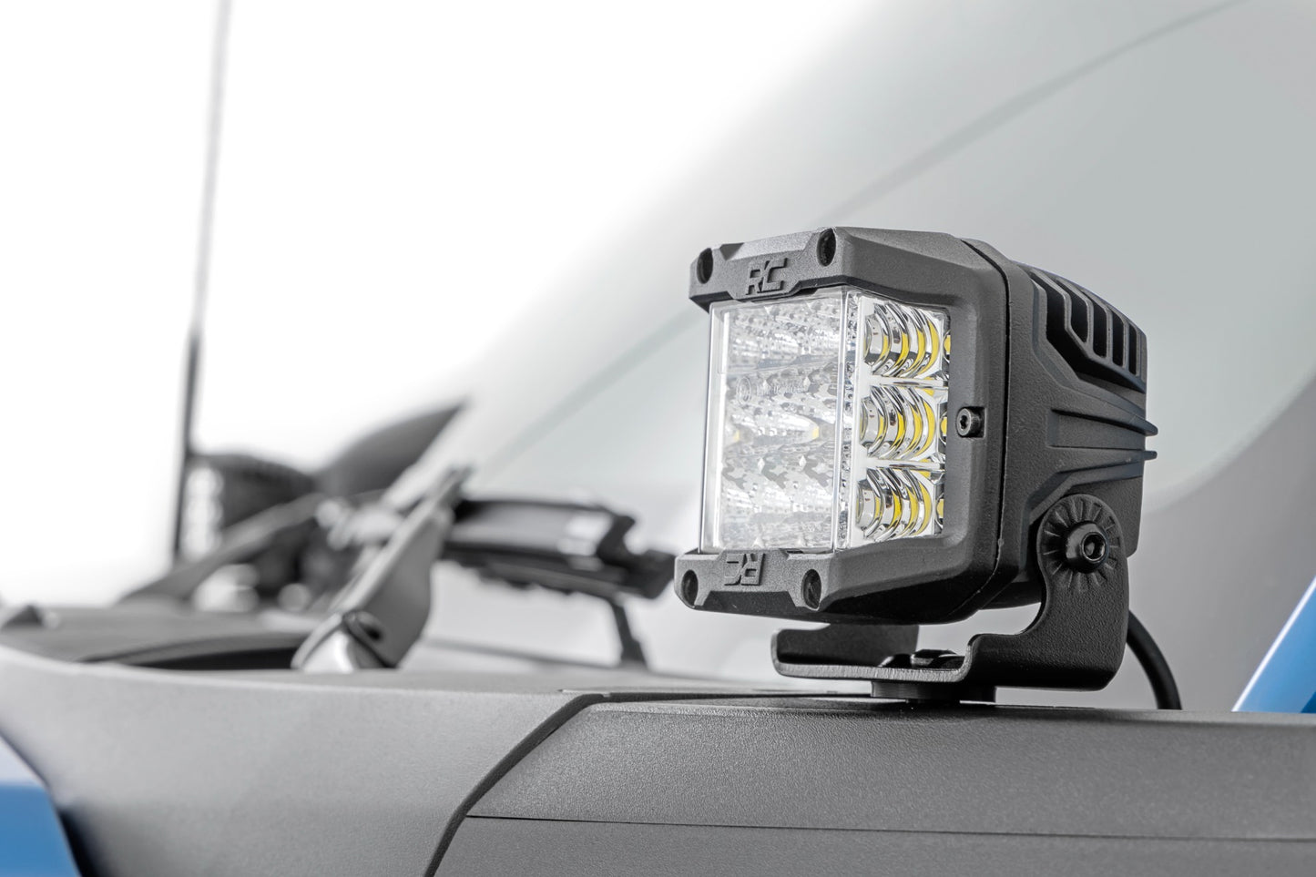 LED Light Kit | Ditch Mount |  2" Chrome Pair | Wide | Ford Bronco 4WD (21-26)