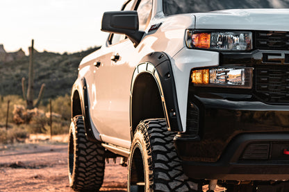Defender Fender Flares | G7C Red Hot | Chevy Silverado 1500 2WD/4WD (19-26)