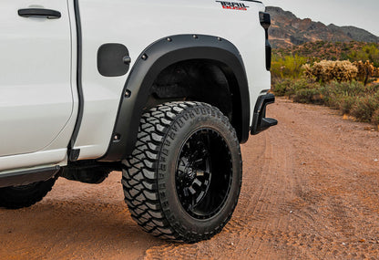 Pocket Fender Flares | GJI Shadow Gray | Chevy Silverado 1500 2WD/4WD (19-21)