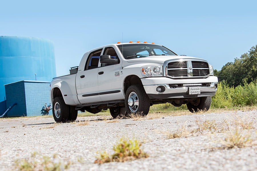 LED Light Kit | Bumper Mount | 20" Black Single Row | White DRL | Ram 2500 (03-18)/3500 (03-18)