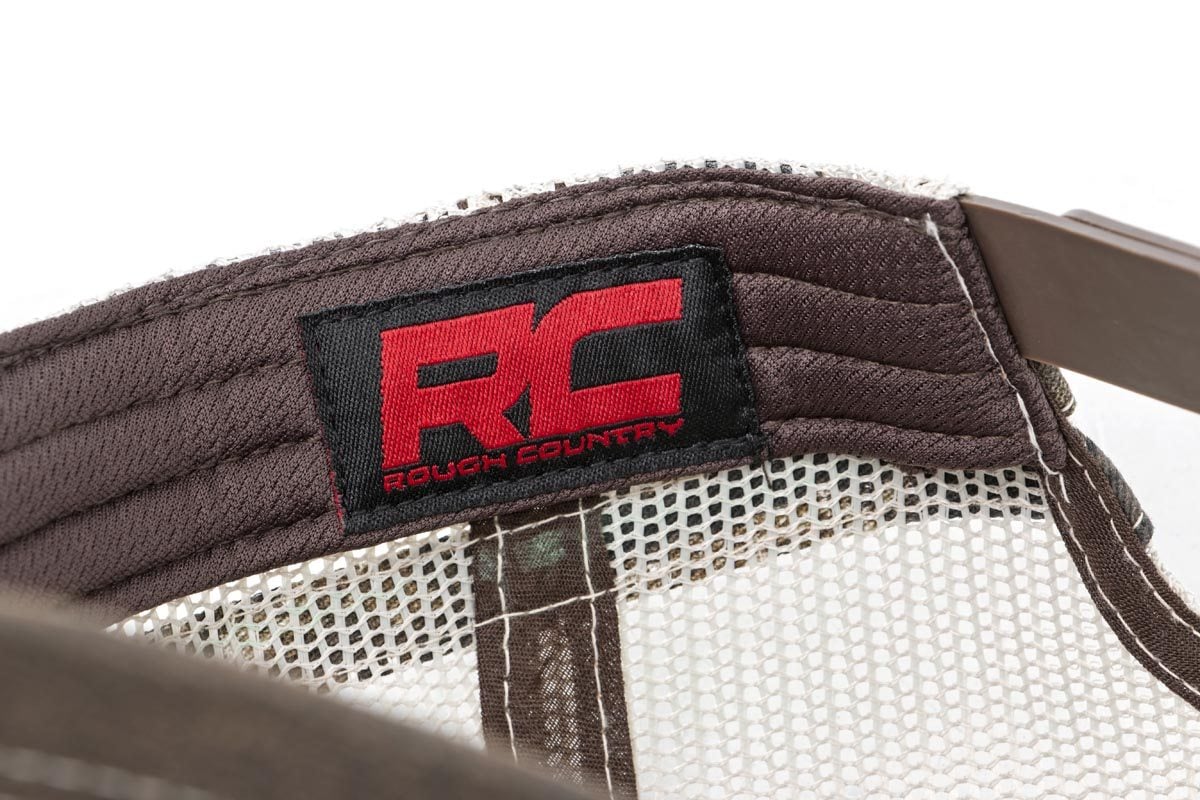 Rough Country Hat | Mesh | Rough Country Patch | Brown/Camo