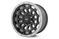 Rough Country 87 Series Wheel | Simulated Beadlock | Black/Machined | 17x8.5 | 6x5.5 | +0mm