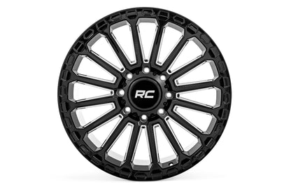 Rough Country 97 Series Wheel | One-Piece | Gloss Black | 17x9 | 5x5 | -12mm