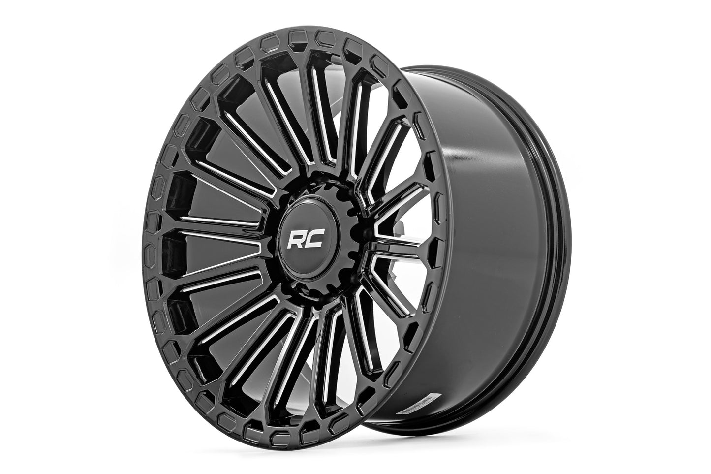 Rough Country 97 Series Wheel | One-Piece | Gloss Black | 17x9 | 6x5.5 | -12mm
