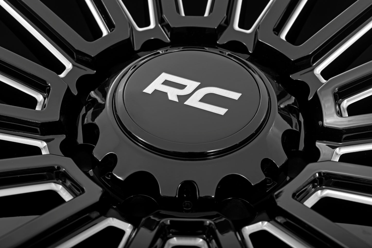 Rough Country 97 Series Wheel | One-Piece | Gloss Black | 17x9 | 6x5.5 | -12mm