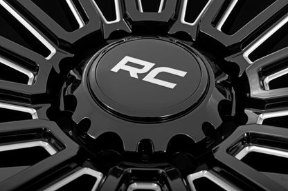Rough Country 97 Series Wheel | One-Piece | Gloss Black | 17x9 | 6x5.5 | -12mm
