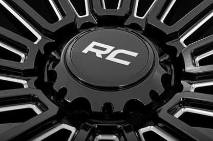 Rough Country 97 Series Wheel | One-Piece | Gloss Black | 17x9 | 5x5 | -12mm